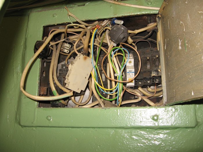 Residential circuit breaker panel showing multiple breakers — DADU electrical panel sizing matters for modern loads